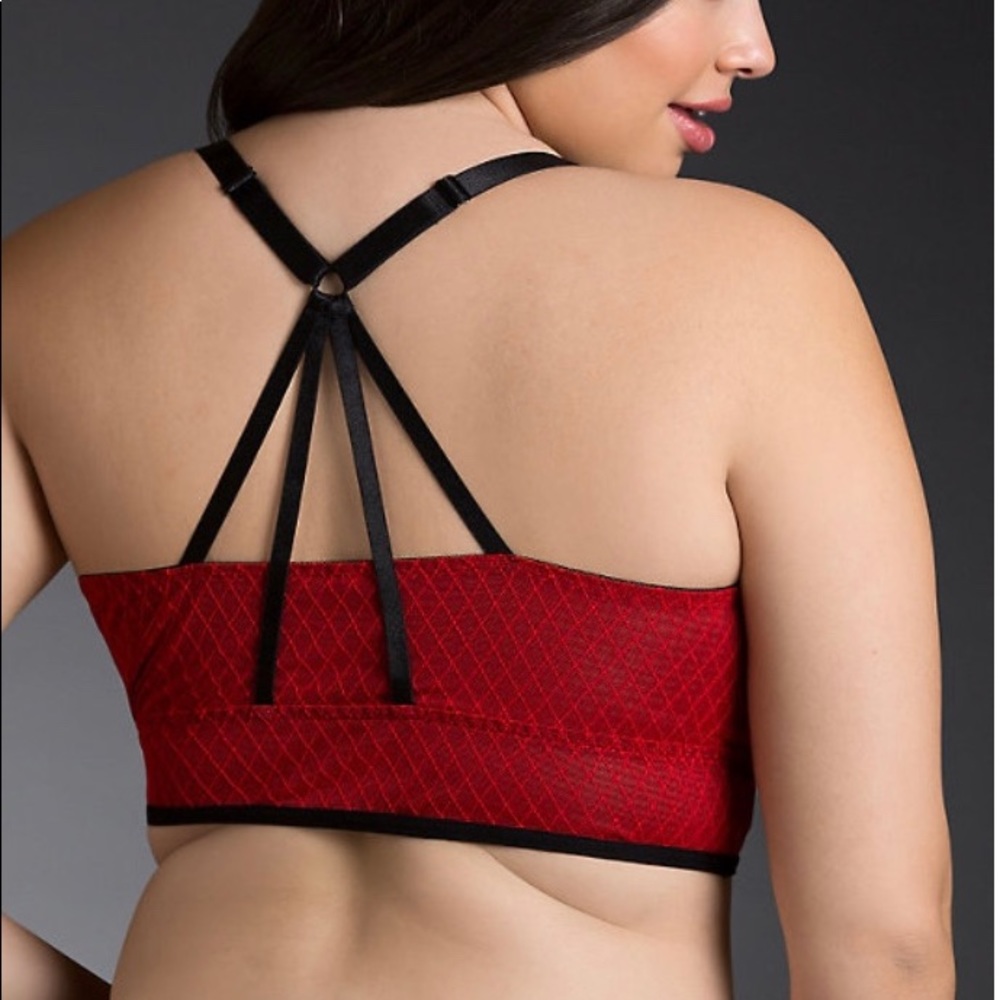 sold Torrid plus size red strappy bralette 2X - Picture 2 of 12